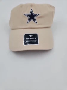 Dallas Cowboys Fanatics Midfield Adjustable Hat Cream One Size Logo - Picture 1 of 4