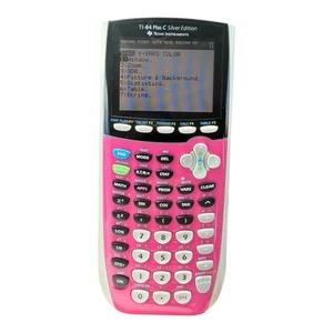 Texas Instruments TI-84 Plus C Silver Edition Pink Graphing Calculator WORKS - Picture 1 of 8