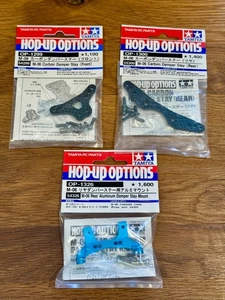 Tamiya 54299 54300 54326 M06 Carbon f/r damper stays & rear aluminium mount BNIP - Picture 1 of 7