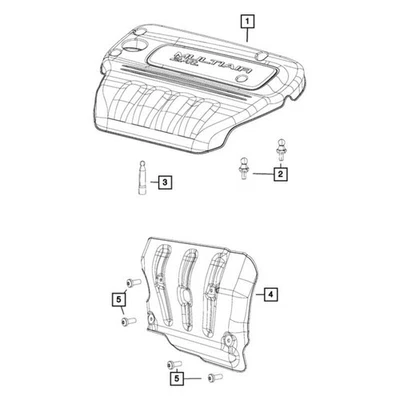 For Jeep Renegade 2019-2022 Jeep 68228213AA Engine Cover Stud - Image 1 of 4