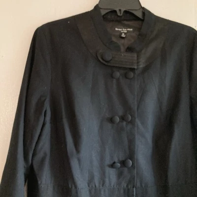 Blazer Behnaz Sarafpour para mujer Target tela recortada botones negro XL Foto 1 de 4