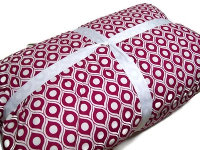 Edredón Pottery Barn Cranberry Red Luca Full Queen Nuevo Foto 1 de 4