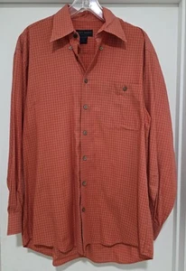 Scott Barber Shirt Mens L Button Up Red Check Twill Mint Condition - Picture 1 of 3
