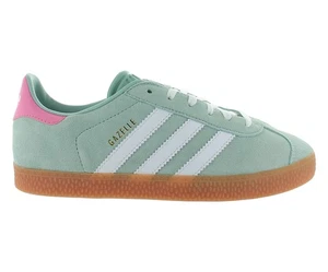 Adidas Gazelle GS Boys Shoes Size 5.5, Color: Hazy Green/White/Pink - Picture 1 of 4