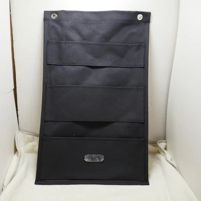 Organizador de tapa de lona de alcaravea negro sin ganchos Foto 1 de 4