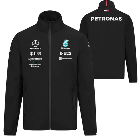 Men's Mercedes-AMG Petronas Team 2022 Softshell Jacket Embraided logos Cover
