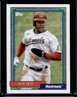 Juan Soto 2021 Topps Update Baseball - 1992 #T92-49 - Washington Nationals - Image 1 of 2