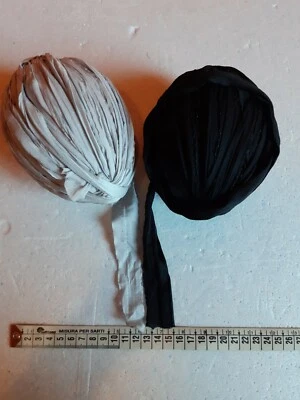 Band grau schwarz Knäuel Wimpel Stoff Taschen Halsketten Körbe Gr. 270 circ - Bild 1 von 4