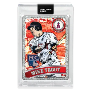Topps PROJECT 2020 2011 Mike Trout #100 Angels RC by Blake Jamieson with box - Picture 1 of 2