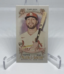 2021 Allen & Ginter Mini Dylan Carlson A&G Back SP Rookie St. Louis Cardinals - Picture 1 of 2