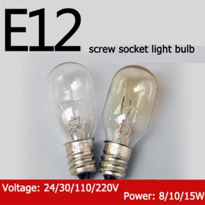 E12 screw socket light bulb 24V/30V/110V/220V indicator light 8W/10W/15W - Picture 1 of 3