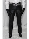 Womens Wilsons Leather Black 4 Pants SOFT Lambskin Vintage 80s 90s NWT Mom Jean