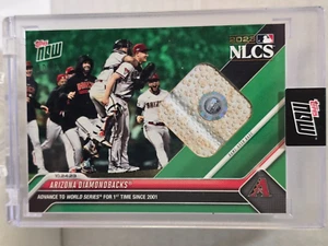 2023 Topps Now Arizona Diamondback NLCS Used Base Relic #1044B Green /75 - Picture 1 of 2