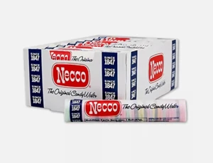 Necco, The Original Candy Wafers, 2 Ounce Rolls - 24 Count Display Pack - Picture 1 of 2