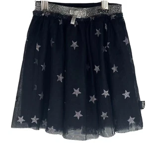 DKNY Girls Tulle Stars Skirt Size 6 Color Black/ Silver - Picture 1 of 5
