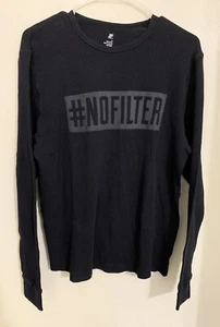 J. Ferrar Thermal Shirt #NOFILTER Black Cotton Men’s Size M long Sleeve Shirt - Picture 1 of 9