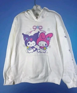 Sanrio My Melody & Kuromi Graphic Hoodie Womens Juniors Medium 8-10 White - Picture 1 of 9