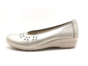 Goldkrone Damen Halbschuh Slipper Comfortschuh Silber Gr. 37,5 (UK 4,5) - Bild 1 von 5