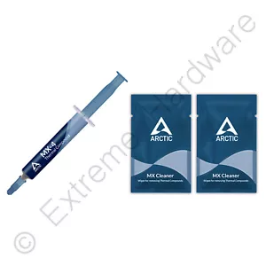 Arctic MX-4 4g Thermal Compound Tube & 2 Cleaning Wipes Artic Paste No Silver - Picture 1 of 4