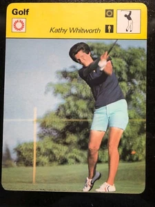 KATHY WHITWORTH 1977 Sportscaster card #13-13 LPGA GOLF - Picture 1 of 1