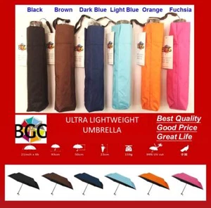 *BGG* Compact Folding Easy Lightweight Small Umbrella Rain Sun Anti UV 6 Colors - Picture 1 of 18