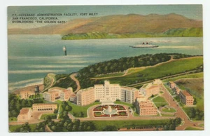 Veteranen Verwaltungseinrichtung Fort Miley San Francisco Postkarte 1946 CA - Bild 1 von 2