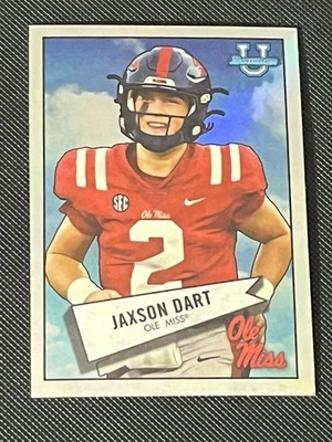 Bowman U 2022 cromo 1952 refractor Bowman Jaxson Dart #52BF-13 Ole Miss RC SP Foto 1 de 2
