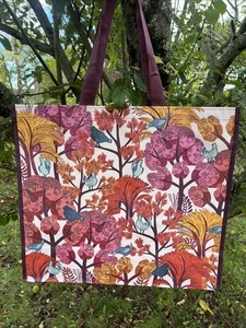 WIEDERVERWENDBARE SHOPPING REISE BEUTELTASCHE BLUMEN🦋 UMWELTFREUNDLICH TJX NEU - Bild 1 von 9