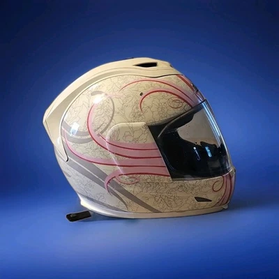 Icon Woman MEDIUM Pink White Regal Airframe Helmet  Foto 1 de 4