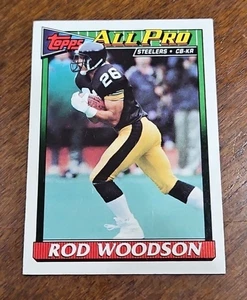 1991 Topps Football Rod Woodson #297 Pittsburgh Steelers - Picture 1 of 2