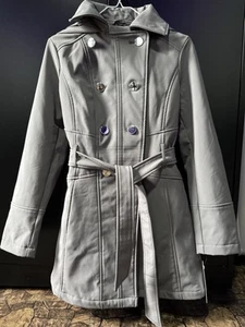 RARE Guess Women’s Jacket Size Small. Grey Windbreaker With Hoodie. NEVER USED. - Picture 1 of 7