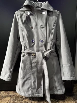 RARE Guess Women’s Jacket Size Small. Grey Windbreaker With Hoodie. NEVER USED. - Image 1 of 4