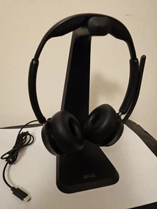 Casque Bluetooth Epos Impact 1060 et support de charge Epos Impact CH40 - Photo 1/3