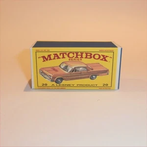 Matchbox Lesney 20c Chevrolet Impala Taxi E2 E Style Repro Box - Picture 1 of 4