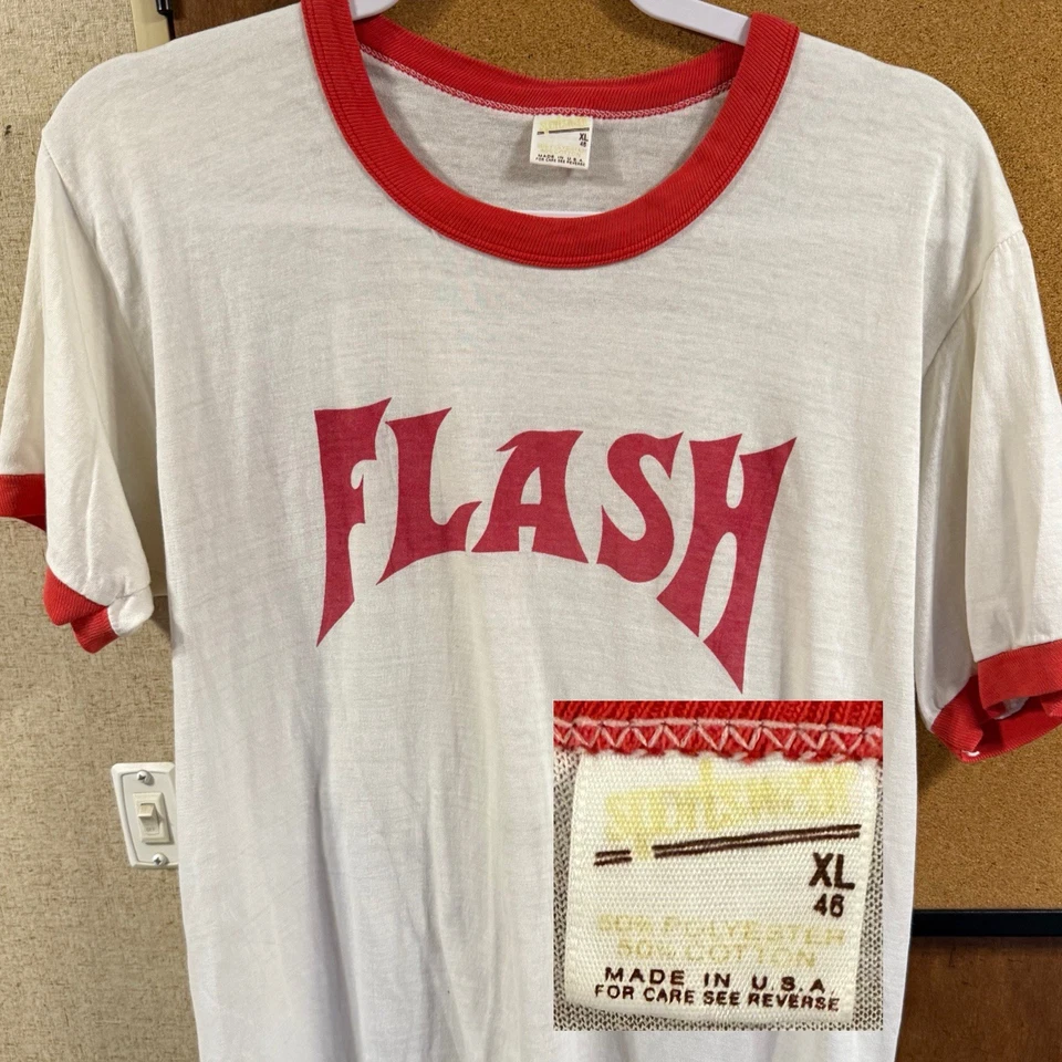 Camiseta de Colección Original Años 80 Talla L Ajuste Flash Gordon Película Promo Timbre Foto 1 de 4