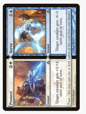 Protect \ Serve | MTG DGM | Azorius Fuse Split Instant Combat Trick | LP - Image 1 of 3