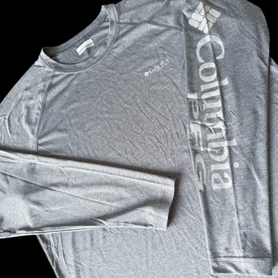 Camisa Columbia Masculina XL Cinza PFG Terminal Tackle Omni Shade UPF Pesca Adulto Cinza - Imagem 1 de 4