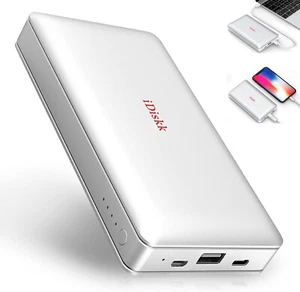 1TB 10000mAh External Hard Drive for iPad iPhone Android Photo Backup Storage - Picture 1 of 6
