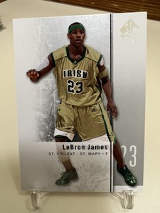 LeBron James 2011-12 SP Authentic Basketball #2 St. Vince-St. Mary HS