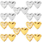  10 Pcs Silver Picture Frame Valentines Necklace Pendant Heart Heart-shaped