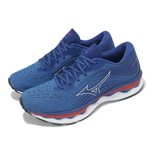 Mizuno Wave Sky 6 Navy White Red Men Road Running Jogging Shoes J1GC2202-06 - Picture 1 of 8