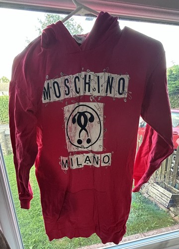 Vestito maglione felpa con cappuccio Moschino