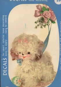 Vintage 1950s MEYERCORD DECAL X 418-B Puppy Dog NOS Package 13" Pre-Zipcode - Picture 1 of 2