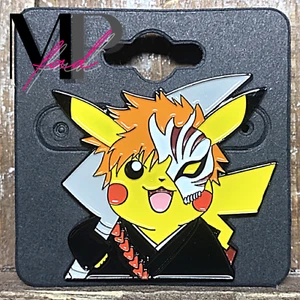 Pokemon Bleach Manga Mash Hard Enamel Pin Collectible PIKACHU ICHIGO KUROSAKI - Picture 1 of 4