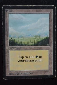 Magic The Gathering MTG PLAINS (B) Beta Edition HP Heavily Played - Picture 1 of 2