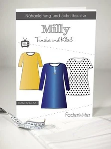 Patrón de corte escarabajo de hilo Milly - túnica y vestido de mujer - Imagen 1 de 6