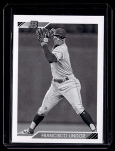 Francisco Lindor Black and White 2020 Bowman Heritage Prospects #4 Guardians