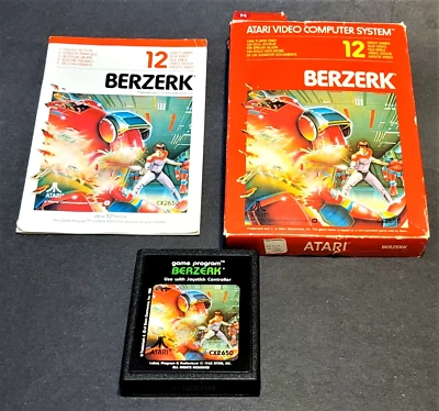 Berserk (Atari 2600, 1982) Red Box Variant Rare HTF - Image 1 of 4