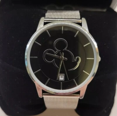 Authentic Disney Parks Mickey Mouse Head Watch | Black and Silver | New Battery - Image 1 of 4
