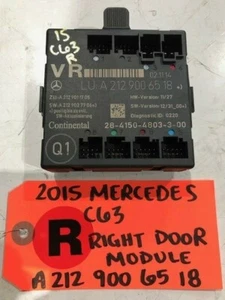 15 MERCEDES BENZ AMG C63 507 W204 OEM RIGHT FRONT DOOR CONTROL MODULE 2129006518 - Picture 1 of 6